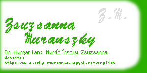 zsuzsanna muranszky business card